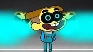 cricket green steps on a lego but He is sans
