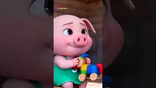 അഞ്ച് ചെറിയ പന്നികൾ - Five Little Pigs Jumping on the Bed |  Rhymes for Kids | Galatta Kids | Shorts