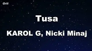 Karaoke♬ Tusa - KAROL G, Nicki Minaj【No Guide Melody】 Instrumental