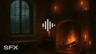 Cozy Rain, Thunder & Fireplace Sound Effect Short Video | Royalty-Free Ambience for Creators