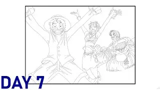 Drawing the 1st One Piece Color Spread in Desmos | Day 7