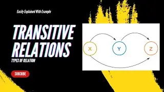 Transitive Relations | Types of Relations | Set Theory