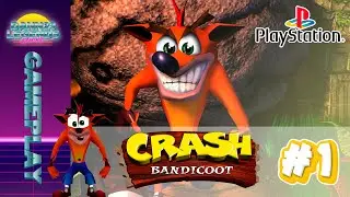 Crash Bandicoot ( PSX )  Part# 1 [ 100% Complete - No Death - All Gems ] ( 1996 )