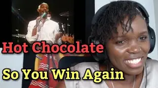 African Girl First Time Hearing Reaction to Hot Chocolate - So You Win Again