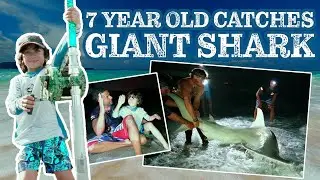 7 YEAR OLD CATCHES GIANT SHARK!!! | LISHARKMAN