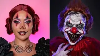 Halloween Cute vs Creepy Makeup Compilation 👻🎃