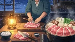 Quiet Winter Evening ❄️ Traditional Pork Butchering & Cozy Hot Pot Night