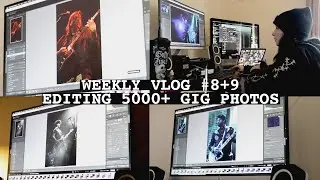 Editing 5000+ Gig Photos - Catching Up After a Chaotic Month and being an Editing Grem | STUDIO VLOG