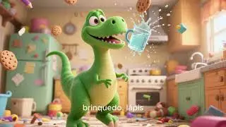 Dino Dudu e o Copo Invertido