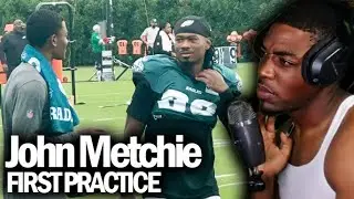 John Metchie First Look in Eagles Practice