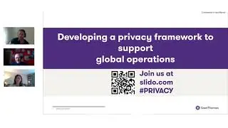 Developing a privacy framework to support global operations