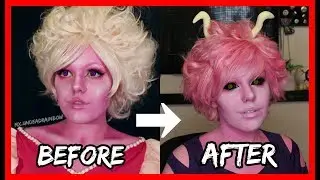 Turning Pink Diamond into Mina Ashido | Wig Transformation