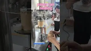 Paper can sealing machine #cansealingmachine #canseamer #sealingmachine #papercansealing