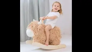 Labebe Yak Rocking Horse Ride On Toy for 2 Years Old Girl&Boy(HY2120002-QMUS)