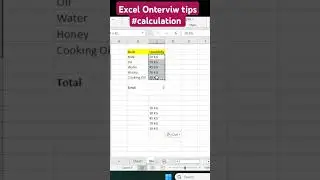 Interview Question for Excel !! Calculation with Customization