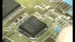 Демонтаж PLCC с помощью термопинцета TT-65
