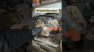 New water pump and timing cover on Toyota 5.7 #oneeyedgarage#autorepair#enginerepair #Toyota #Tumdra
