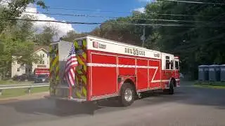 Fire Apparatus leaving the Modena 100th Anniversary Parade-August 27, 2022