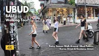 UBUD, Bali Peaceful & Calm Vibes Rain Walk Around Karna & Goutama Street | Bali Walking Tour 4K 2026