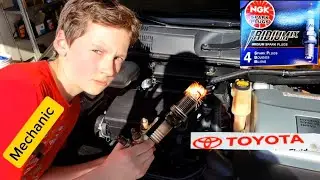 How to replace spark plugs on Toyota  Prius #automobile  #mechanic #diy 