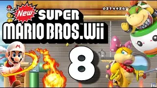 NEW SUPER MARIO BROS. WII 🍄 #8 Spiky Castle & Bowser Jr.'s Airship