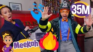 Firefighter Dress Up With Meekah & Blippi | Educational Videos for Kids | Blippi and Meekah Kids TV
