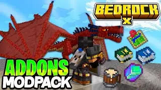 😱10 ADDONS COMPATIBLES para MINECRAFT PE 1.19 [ MODPACK ] || MODPACK BEDROCK X