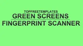 FREE Green Screen Overlay #12 - Fingerprint Scanner
