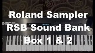 Roland S-50 RSB Sound Library - Box 1 & 2