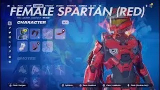 Fortnite Locker Showcase #1 - RED SPARTAN (Extended Video)