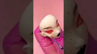 Vampire Makeup! #pidgindoll #vampire #vampiremakeup #dolls #blacklips #dadjokes