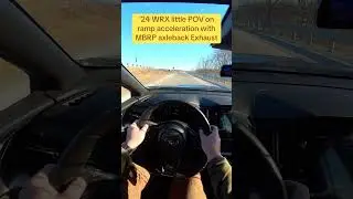 24 WRX POV drive getting on highway with MBRP Axleback Exhaust. #wrx #wrxsti #vbwrx #insta360 #cars