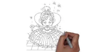 How to Draw Disney Princess Vanellope Step by Step Video Tutorial