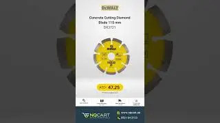Clarke CL3101 Thin Tile Cutting Diamond Blade 100 mm & Dewalt DX3721 Concrete Cutting Diamond Blade
