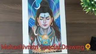 Lord Mahadev Drawing|Mahadev Drawing Pencil Colour|Mahadev Drawing|🌼🌻