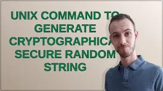 Security: Unix command to generate cryptographically secure random string