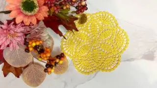 ПРОСТАЯ и ИЗЯЩНАЯ САЛФЕТКА КРЮЧКОМ (Часть 1). CROCHET DOILY Tutorial | Step-by-Step #crochet #diy