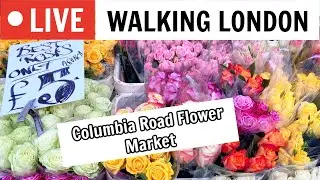 🔴@WalkingLondon_ LONDON LIVE CAMERA - COLUMBIA ROAD FLOWER MARKET LONDON 