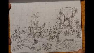 Spoonies Lazing in Lunar Ruins | Drawing Timelapse | Moon-Watcher by Helion Prime