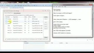 How to create Android Virtual Device AVD in Eclipse