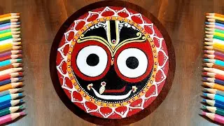 How to draw Rath Yatra, Jagannath Drawing, Easy draw step by step For kids & beginners, Rath Yatra