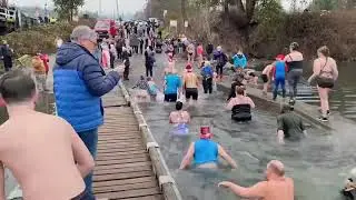 Crofton , BC Polar Bear Swim 2023 a New Year&rsquo;s tradition.( 132)