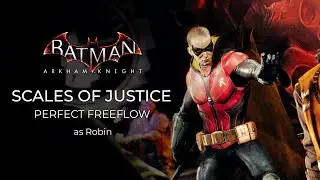 Batman Arkham Knight - Scales of Justice as Robin (Perfect Freeflow)