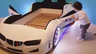 Race Car Bed - White | Toddler Bed
