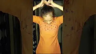 Meet this couliflower bun hack 🥦 #flower bun updo #viralshorts #hairbun #howto #trending #ytshorts 🫶
