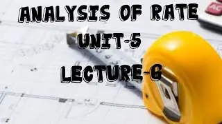 lec-06#estimating and costing#analysis of rate#RCC problem#Anuj sir