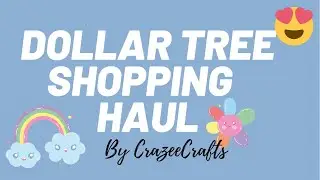 Dollar tree haul | Dollar Tree Random stuff shopping haul| Review | Unboxing | CrazeeCrafts