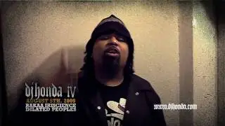 Rakaa (Dilated Peoples) supports dj honda IV