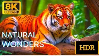 EARTH in 8K ULTRA HD - Planet Earth Tour - Best Places and Relaxing Animal Music 8K TV