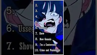 TOP 10 ADO SONG  #anime #trompa #manga #an&aacute;lisis #an&aacute;lisis #memes #leagueoflegends #ado #top #top5